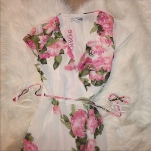 Floral Maxi Wrap Dress